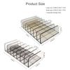 2 Pack Acrylic Makeup Eyeshadow Palette Organizer Box, 7-Slot Clear Cosmetic Display Case Accessories Storage Holder for Sunglasses Wallets Facial Mask CD Phone (green) view 2