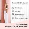 Facial Hair Removal for Women,2 in 1 Electric Hair Removal Device for Chin Upper Lip Peach Fuzz & Rechargeable Eyebrow Trimmer with LED Light for Precise Shaping view 3