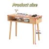 Wooden Nail Desk with Storage Dual Layer Manicure Table Workstation Large Storage Space for Nail Salons Practical(80cm/31.5in) view 2