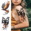 2pcs Waterproof Temporary Tattoo Sticker Plum Blossom Dragon Flower Arm Back Thighs Fake Tatto Flash Tatoo Tato for Girl Women Men(A) view 1