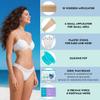Digital Waxing Kit for Women & Men - 8 Packs Lavender & Milk Hard Wax Beans with Fast-Melting Silicone and Pre/Post Care Wipes - A view 3