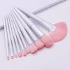 HIONJIN 10 scrub makeup brushes set, full set of powder eye shadow beauty tools view 3