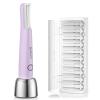 Galtxen Sonic Dermaplaning Tool for Women, Rechargeable Face Dermaplane Razor Sonic Edge Technology for Facial Hair, Exfoliating and Peach Fuzz, 10 Refill Blades Purple view 1