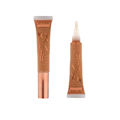 Oz Lab Beauty Hide and Chic Liquid Concealer  Tan (HC-08)  Full Coverage, Long-Lasting, Matte Finish, Lightweight, SPF 30++, Vegan & Cruelty-Free  0.35 fl oz / 10 ml,pack of 1