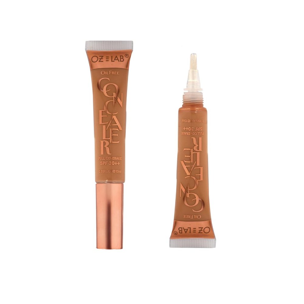Oz Lab Beauty Hide and Chic Liquid Concealer  Tan (HC-08)  Full Coverage, Long-Lasting, Matte Finish, Lightweight, SPF 30++, Vegan & Cruelty-Free  0.35 fl oz / 10 ml,pack of 1