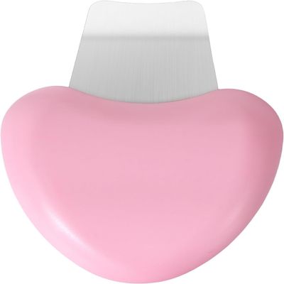 FAFUBOTIF 1-Piece Blackhead Remover Tool, Silicone Facial Tool for Deep Cleansing, Nose Blackhead Remover for Women Men -Heart-Shaped - Pink