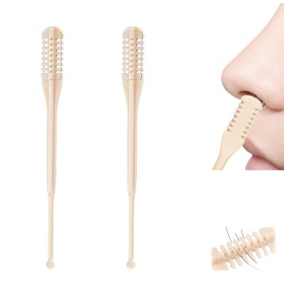 2-in-1 Nasal Hair Cutter,2025 New Double Sided Knife,360 Rotating Nose Hair,Double Head Nose Hair Knife with Ear Picker for Men Women (2)
