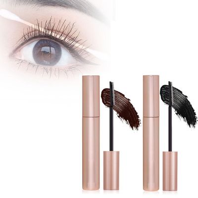 2025 New Lengthening and Curling Mascara, Sweat-proof Volumizing for Dramatic Lashes, Smudge Resistant Mascara for Oily Skin, Eye Makeup for Busy Women (Black+Brown)