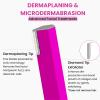 KmaxShip Sonic Dermaplane Razor for Women Face, Women Facial Exfoliation & Peach Fuzz Removal Device with 12 Blades & 4 Exfoliation Tips, Electric Sonic Smooth Dermaplaning Tool, 3 Speeds view 4