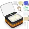FullWoyi Nose Wax Kit Men,Nose Hair Waxing Kit with Adjustable LED Display,Ear Hair Removal Kit for Men Women 100 g Wax 70 Applicators,Constant Temp,USB Heated,Pocket-Size,Black view 1