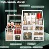 Haoh Glass Makeup Organizer Multi-Functional with Pearl Makeup Organizer with Drawers for Bathroom Vanity Organizer Skincare Lipstick Brushes view 4