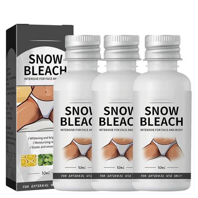 3Pcs Snow Bleach Cream for Private Part, Intimate Areas-Underarm, Neck, Armpit, Knees, Elbows, Dark Spot Remover Cream