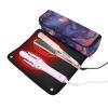 2 in 1 Hair Tools Organizer and Heat Resistant Mat Waterproof Flat Curling Irong Travel Organizer for Flat Irons, Straighteners, Curling Irons, Vibrant Wave Pattern Travel Bag for Hair Tools view 2