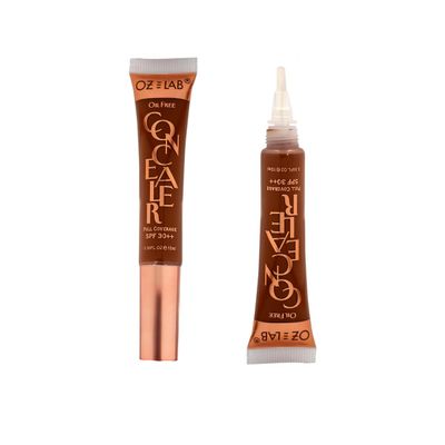 Oz Lab Beauty Hide and Chic Liquid Concealer  Espresso (HC-12)  Deep Skin Tone, Full Coverage, Lightweight Matte Concealer with SPF 30++, Vegan, Cruelty-Free  0.35 fl oz / 10 ml,pack of 1