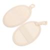 HAPINARY Natural Loofah Shower Scrubber Pads 2pcs Exfoliating Bath Sponge for Men and Women Body Wash Exfoliator Skin Smoother for Spa and Daily Shower view 1