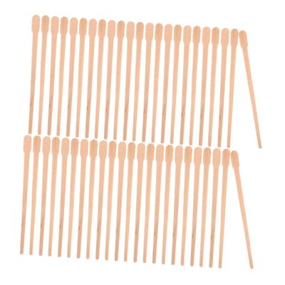 LOLIPPYY 300 Pcs Nose Wax Applicator Sticks Wooden Hair Removal Waxing Sticks for Eyebrow and Lip Waxing for Boys and Girls and Facial Care