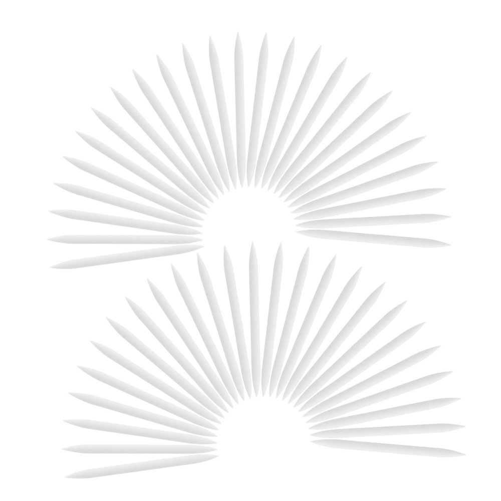 OATIPHO 50pcs Silicone Eyeliner Brush Heads Soft Tip Replacements for Makeup Compatible Eyeliner Pens Applicators