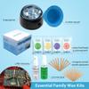 EarayWax Waxing Kit for Women Men, Wax Warmer Hair Removal at Home, Hard Wax, 1lb Wax Blocks for Hair Removal Sensitive Skin with Rose Formula, Perfect for Full Body, Facial, Brazilian Bikini view 4