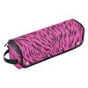 2 in 1 Hair Tools Organizer with Heat Resistant Mat Heating Tools Travel Bag Organizer for Curling Iron Straightener Flat Hair Dryer, Animal Skin Leopard Purple Black Trave Case for Women view 1