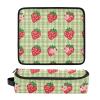 2 in 1 Hair Tools Organizer and Heat Resistant Mat with Zipper Large Hair Straigheners Travel Case for Curling Iron Straightener Flat Hair Dryer, Red Strawberries Travel Accessory view 3