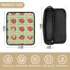 2 in 1 Hair Tools Organizer and Heat Resistant Mat with Zipper Large Hair Straigheners Travel Case for Curling Iron Straightener Flat Hair Dryer, Red Strawberries Travel Accessory view 4