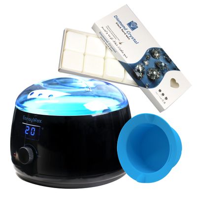 Digital Wax Warmer Machine for Hair Removal, Professional Wax Heater for Women and Men Body Waxing at Home, Hair Removal Wax, Stripless Wax for Sensitive Skin, 1 lb Professional Hard Wax
