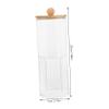 Yardenfun Cotton Pad Dispenser Sleek Cotton Puff Holder Storage Organizer Box for Makeup Portable Clear Container for Travel and Home Use Stylish and Compact Design for Vanity view 2