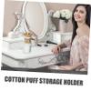 Yardenfun Cotton Pad Dispenser Sleek Cotton Puff Holder Storage Organizer Box for Makeup Portable Clear Container for Travel and Home Use Stylish and Compact Design for Vanity view 3
