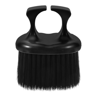 GALPADA Barber Neck Duster Brush Vintage Hair Cleaning Tool for Barbers Ergonomic Design Ring Handle for Neck Hair and Cutting Lightweight and Easy to Use