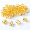 100 Pcs Hair Gold Cuffs Gold Dreadlocks Beads Adjustable Hair Braid Rings Clips Dread Locks Hairs Braiding Metal Jewelry for Braids Women Hairs Clips Decoration Accessories Festival Gifts view 1