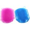 2Pcs Silicone Body Scrubber, Non-Slip PVC Massage Gloves with Hanging Hole Practical Double Sided Brush for Showering Massage view 2