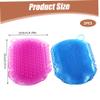 2Pcs Silicone Body Scrubber, Non-Slip PVC Massage Gloves with Hanging Hole Practical Double Sided Brush for Showering Massage view 4