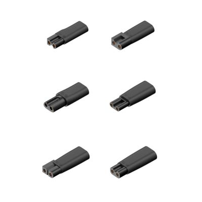 6pcs Type-C Charger Adapter Shaving Power Adapter for Electric Hair Clipper Beard Trimmers,Shavers,Beauty Instruments 24BB