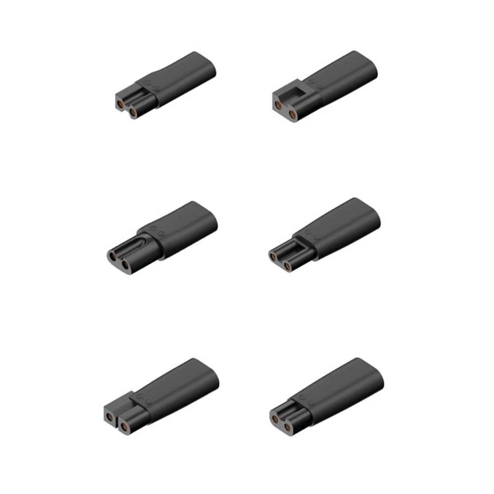 6pcs Type-C Charger Adapter Shaving Power Adapter for Electric Hair Clipper Beard Trimmers,Shavers,Beauty Instruments 24BB