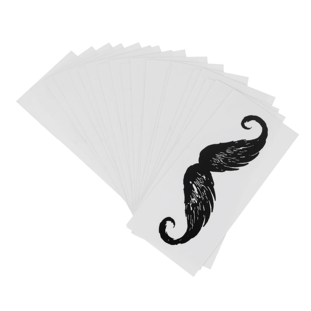 20Pcs Nose Hair Depilation Stickers for Styling Protective Decals for Hair Removal Safe for Sensitive Skin Comfortable Fun Beard Design