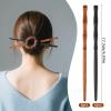 12Pcs Chopsticks for Hairs Wood Hair Pin Bamboo Hair Sticks for Long Hairs Women Japanese Hairr Pin for Buns Chinese Hairpin Accessories view 2