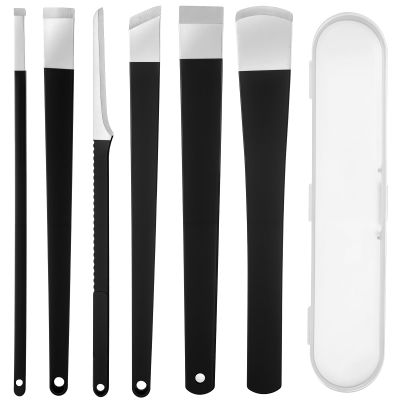 6 Pcs Ingrown Toenail Removal Kit Pedicure Tools with Storage Box, Callus Shaver Toenail Knife Kit, Stainless Steel Pedicure Tools for Feet, Professional Foot Care Tool for Dead Skin and Corns