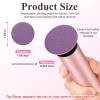60pcs Replaceable Sanding Paper, Replacement Sandpaper Refill Discs for Electric Foot File Callus Remover (Replaceable Sanding Paper Purple) view 4