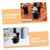 NIYANGLE 3pcs Stylish Shaving Brush and Razor Stand Compact Storage for Home Bathroom view 3