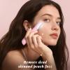 Sonic Dermaplaning Tool for Women, Rechargeable Face Dermaplane Razor Sonic Edge Technology for Facial Hair, Exfoliating and Peach Fuzz, 10 Refill Blades Pink view 3