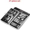 LBGMEIG Portable Manicure Set Personal Care Pedicure Set Beauty Set Professional Nail Care Tools with Luxurious Travel Case view 2