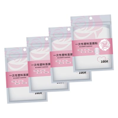 Beaupretty 400pcs Disposable Face Mask Sheets Hydrating Skin Care Film for Treatments Easy to Use with Essence Toner for All Skin Types