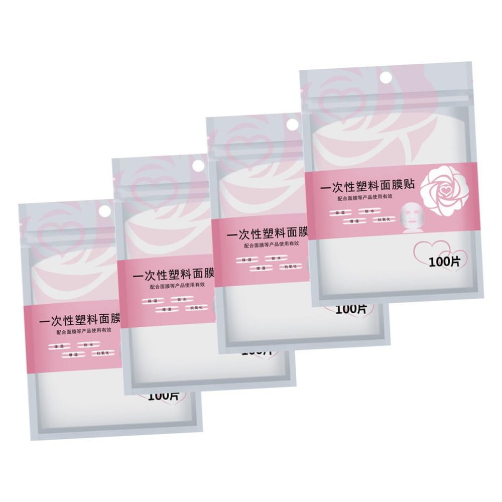 Beaupretty 400pcs Disposable Face Mask Sheets Hydrating Skin Care Film for Treatments Easy to Use with Essence Toner for All Skin Types