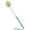 Shower Brush with Soft and Stiff Bristles,Long Handle Dual-Sided Back Scrubber Bath Brush Body Exfoliator for Wet or Dry Brushing (Extra Long Green) view 1