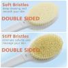 Shower Brush with Soft and Stiff Bristles,Long Handle Dual-Sided Back Scrubber Bath Brush Body Exfoliator for Wet or Dry Brushing (Extra Long Green) view 2