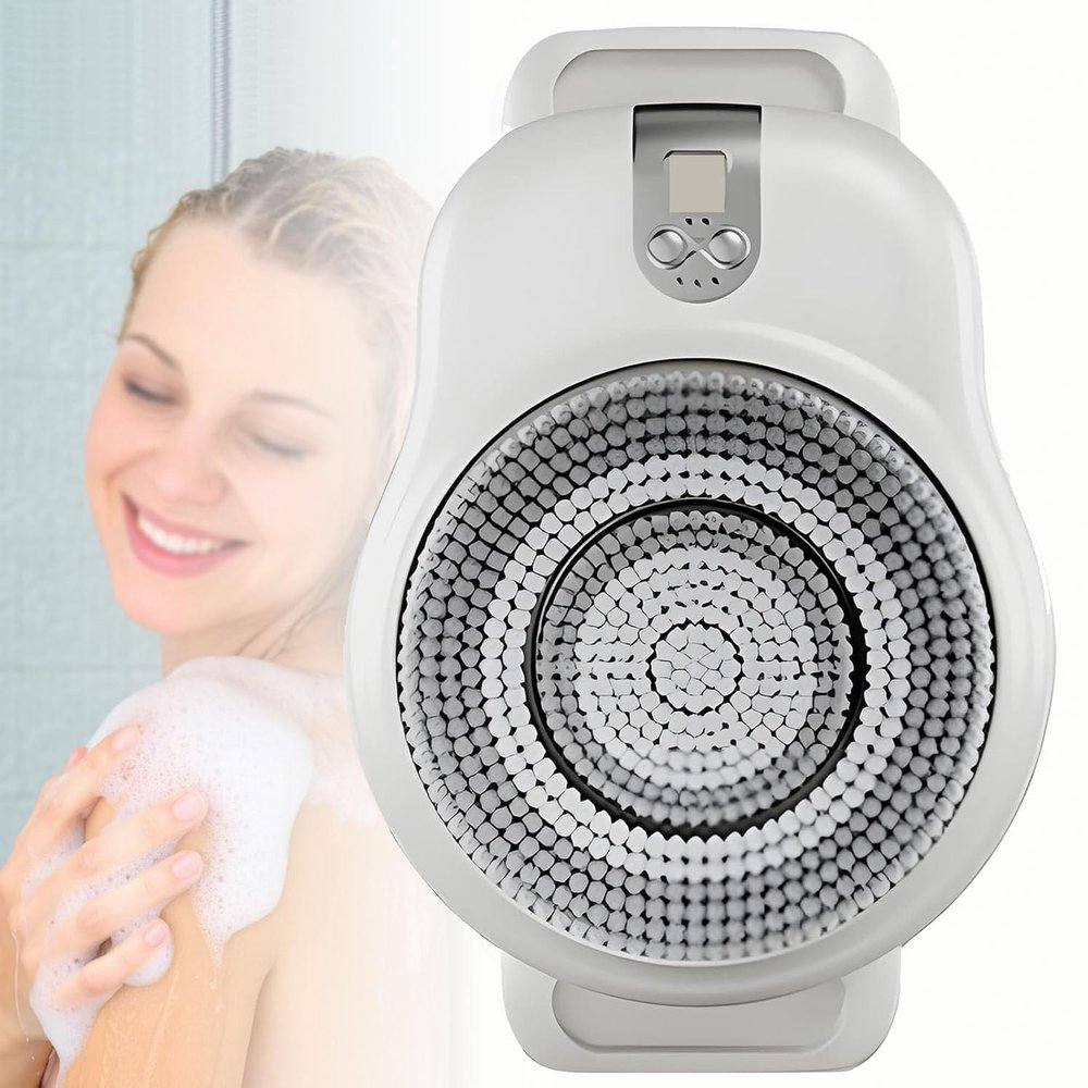 Wall Mounted Back Scrubber for Shower,Automatic Back Scrubber,Electric Back Bath Brush,Body Bath Washer Brush,for Cleansing,Exfoliating and Massaging