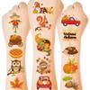150 Pcs Fall Tattoos, Maple Leaves Pumpkin Fake Temporary Tattoos, Fall Thanksgiving Tattoos Autumn Stickers for Thanksgiving Decorations Gift Fall Party Favors Supplies Bags Fillers view 1