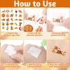 150 Pcs Fall Tattoos, Maple Leaves Pumpkin Fake Temporary Tattoos, Fall Thanksgiving Tattoos Autumn Stickers for Thanksgiving Decorations Gift Fall Party Favors Supplies Bags Fillers view 3