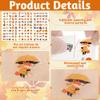 150 Pcs Fall Tattoos, Maple Leaves Pumpkin Fake Temporary Tattoos, Fall Thanksgiving Tattoos Autumn Stickers for Thanksgiving Decorations Gift Fall Party Favors Supplies Bags Fillers view 4