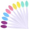 10 Pcs Silicone Lip Scrub Brush Exfoliating,Nose Clean Blackhead Removal,Lip Scrubber for Lip Lightening,Lip Exfoliator Scrubber Tool for Dark Lips view 1